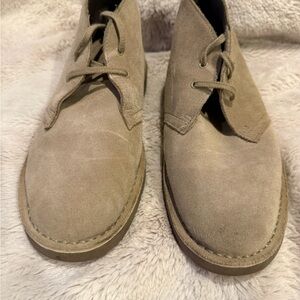 Clarks Women's Tan Suede Ankle Boots